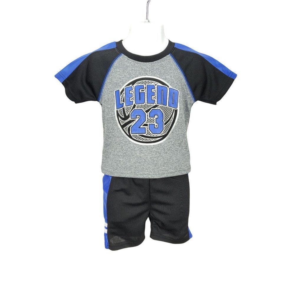 MAD‎ GAME Legend 23 gray blue black 2 piece boy outfit